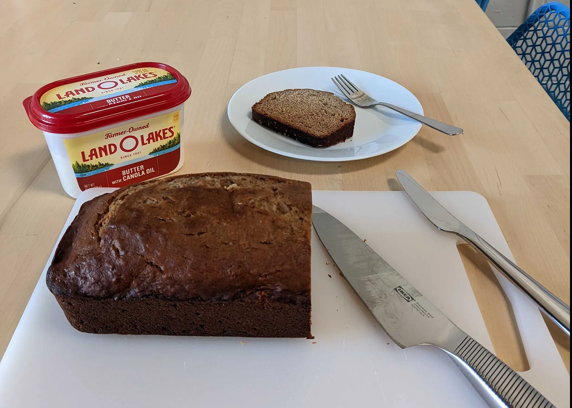 Banana bread is a great way to eat up brown bananas